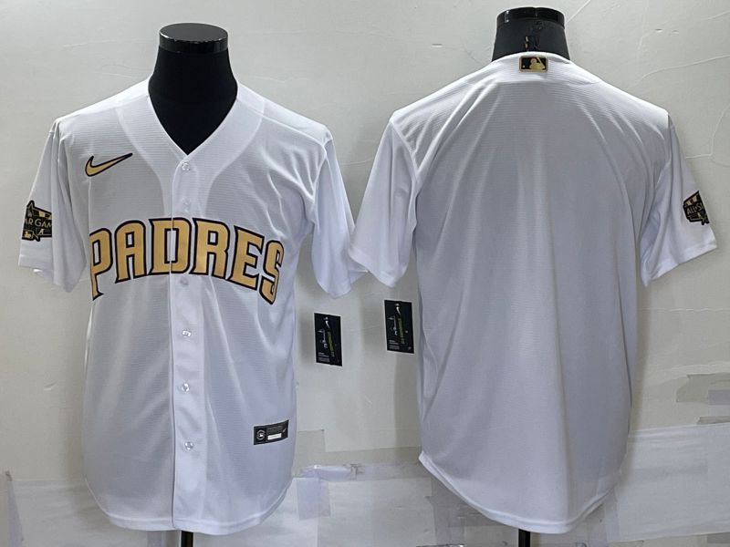 Men San Diego Padres Blank White 2022 All Star Nike MLB Jersey->san francisco giants->MLB Jersey